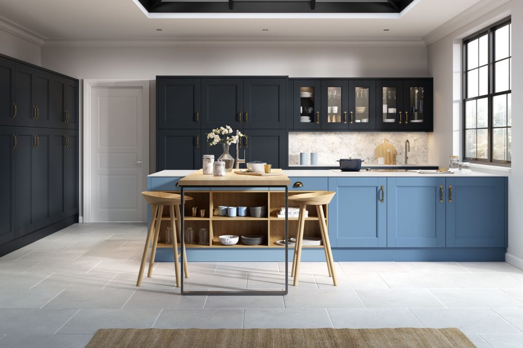 Abbey Indigo And Sky | Net Kitchens, Walthamstow