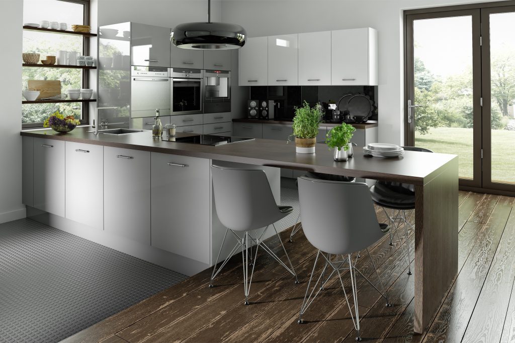 Technica Gloss Grey And White | Net Kitchens, Walthamstow