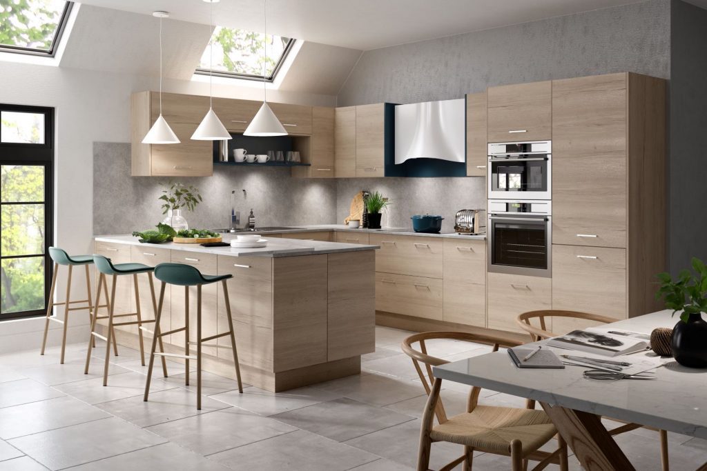 Vogue White Oak Main 1 2 | Net Kitchens, Walthamstow