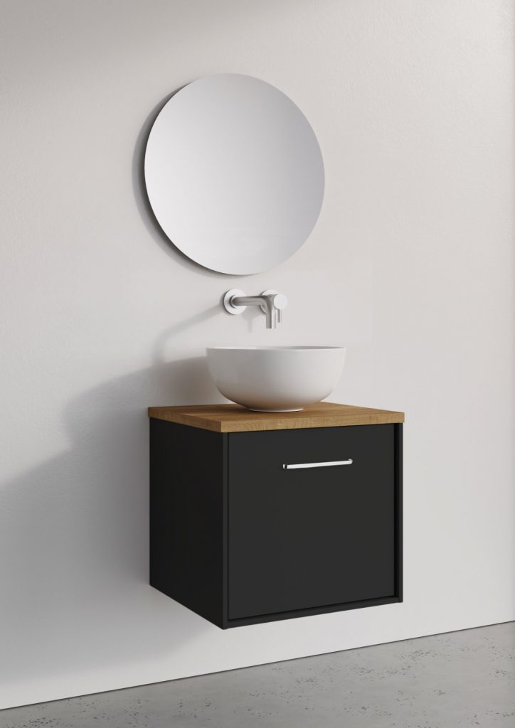 Infinity Matt Black With Windsor Oak | Total Bathrooms, Bath