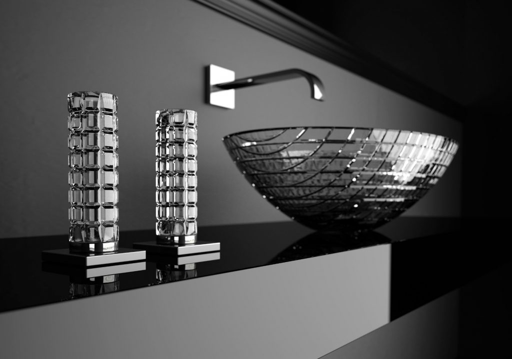 Glam Luxor Trasp Cromo Doppia | Total Bathrooms, Bath