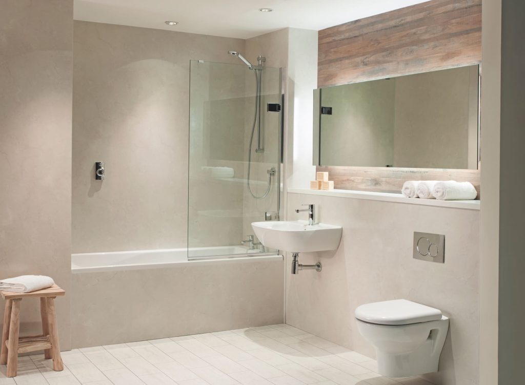 Bushboard Nuance Pearl Marble | Total Bathrooms, Bath