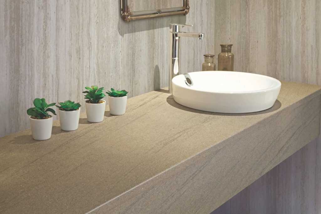 Platinum Travertine Natural Grey Stone | Total Bathrooms, Bath