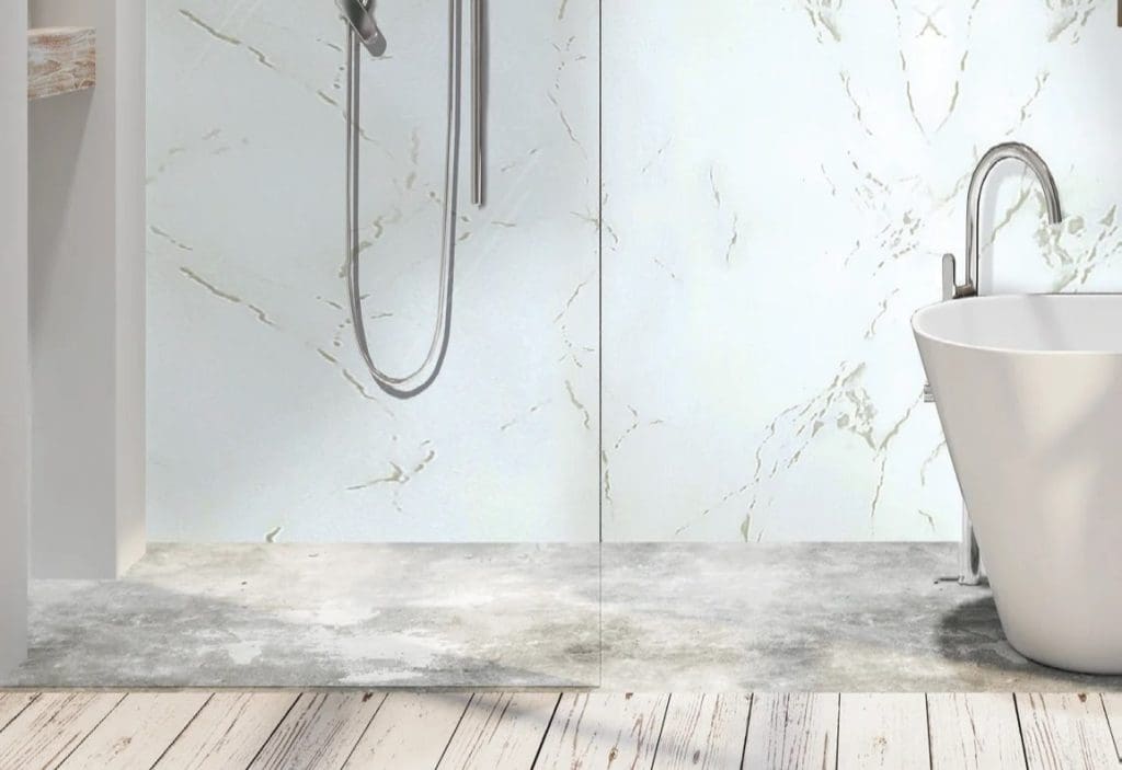 668839 Durapanel Pvc Carrara Marble Gloss Lifestyle 1 1 | Total Bathrooms, Bath