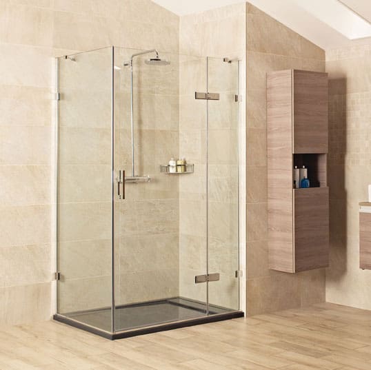 Liber8 Hinged Door With Hinged In Line Panel | Total Bathrooms, Bath