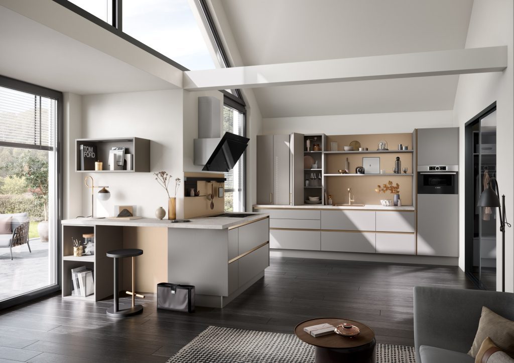 Calgary Gl Samteiche Greige Faltaufsatz M | CasaNora, Putney