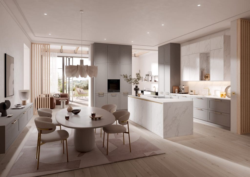 Av5045 Greige Av8000 Gl Calacatta M1 | Culina, Merton Park