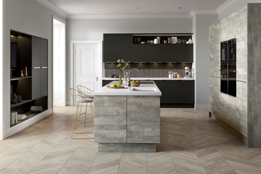 Inset Linear Atrium Grey Chic Graphite | Culina, Merton Park