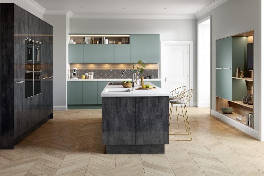 Pic 2 Chic Fjord Lustre Metallic | Culina Kitchens, Wimbledon