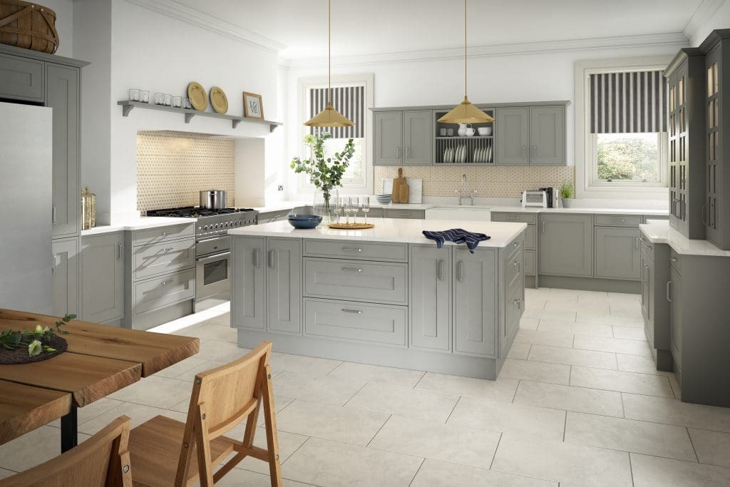 Pic 2 Edwardian Painted Light Grey | Culina Kitchens, Wimbledon