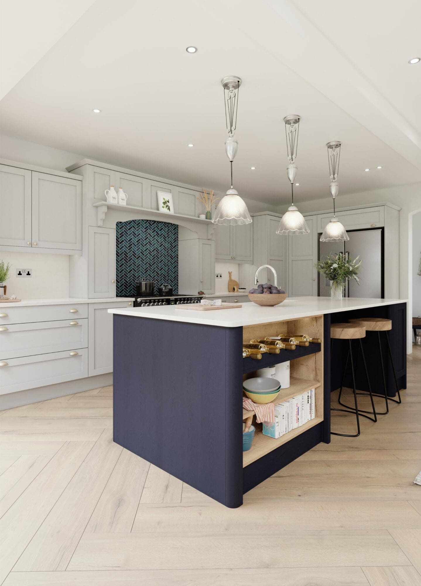 Ainsdale Light Grey Indigo Cameo | Eden Kitchens and Bathrooms, Northamptonshire