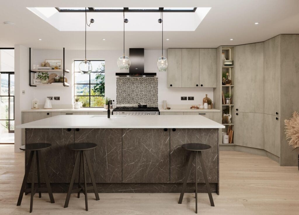 Eterna Ossido Grigio Patagonia Marble | Eden Kitchens and Bathrooms, Northamptonshire