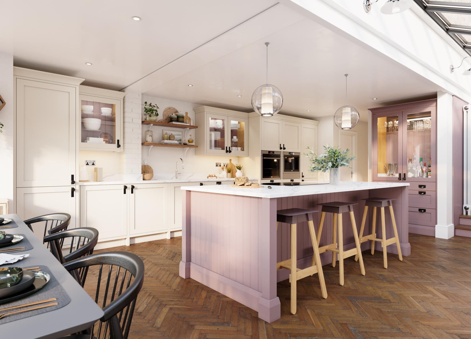 Thistleton Porcelain Desert Pink | Eden Kitchens and Bathrooms, Northamptonshire