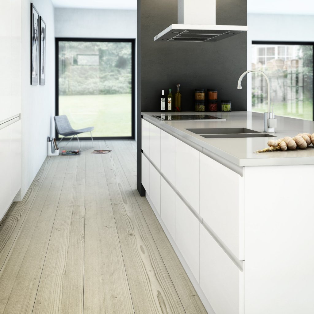 Daval White Gloss Kitchen | Eat Soak Sleep, Rugby