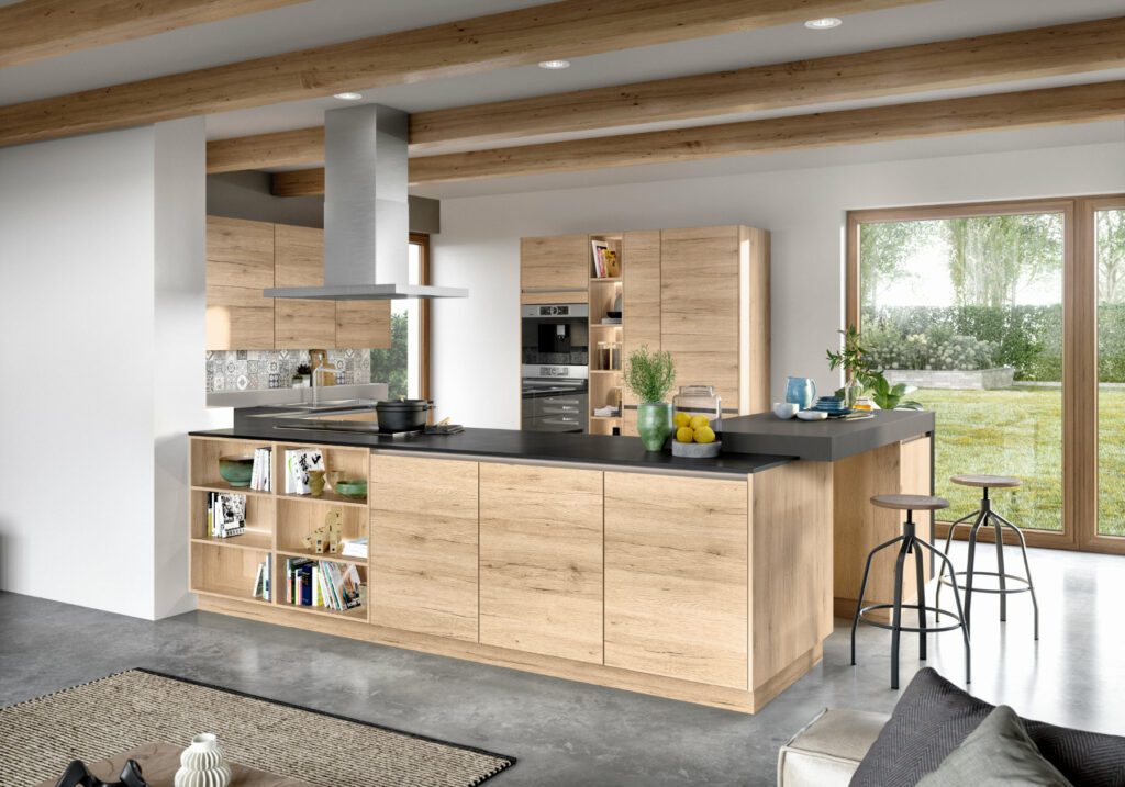 Nobilia Light Wood Handleless Kitchen | Kutchenhaus, Sevenoaks