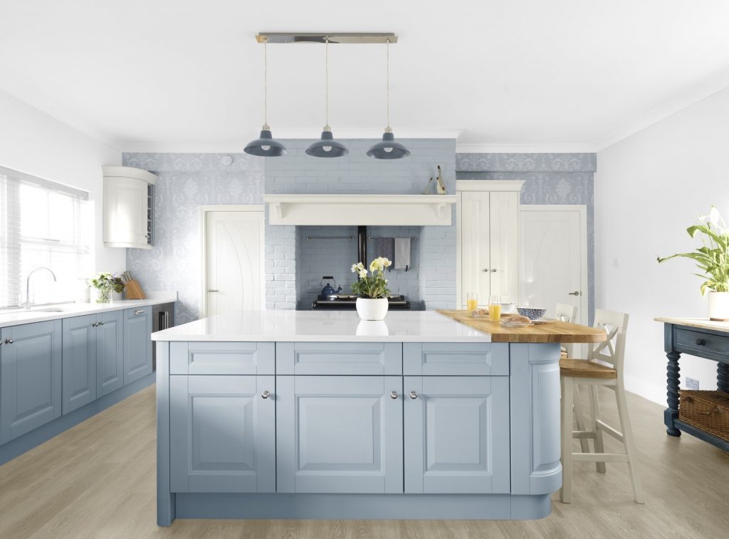 Laura Ashley Pastel Blue Shaker Kitchen 2 | Jigzaw Interiors, Stockwell