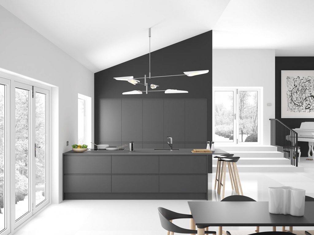 Symphony New York Matt Anthracite Kitchen | Jigzaw Interiors, Stockwell