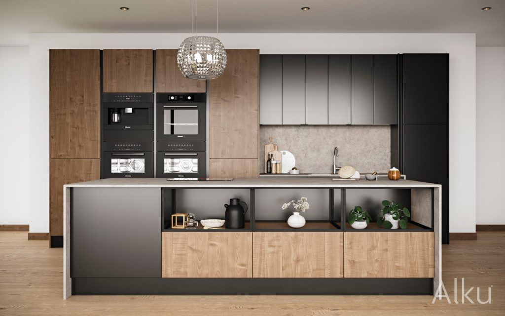 Alku Modern Island Kitchen | Rowe Fitted Interiors, Hoylake