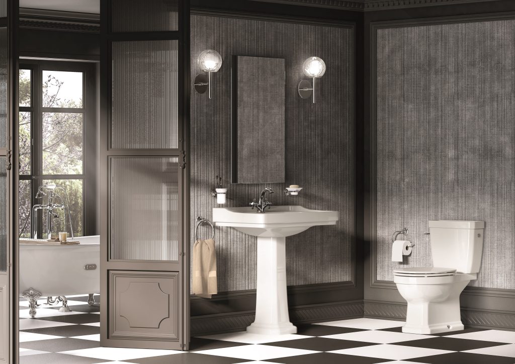Lazienka Vintage Roca Carmen Bialy Z Czanym T Ambient Pictures Tf Mob Solu Xxl V2 | Bowman Bathrooms, Essex