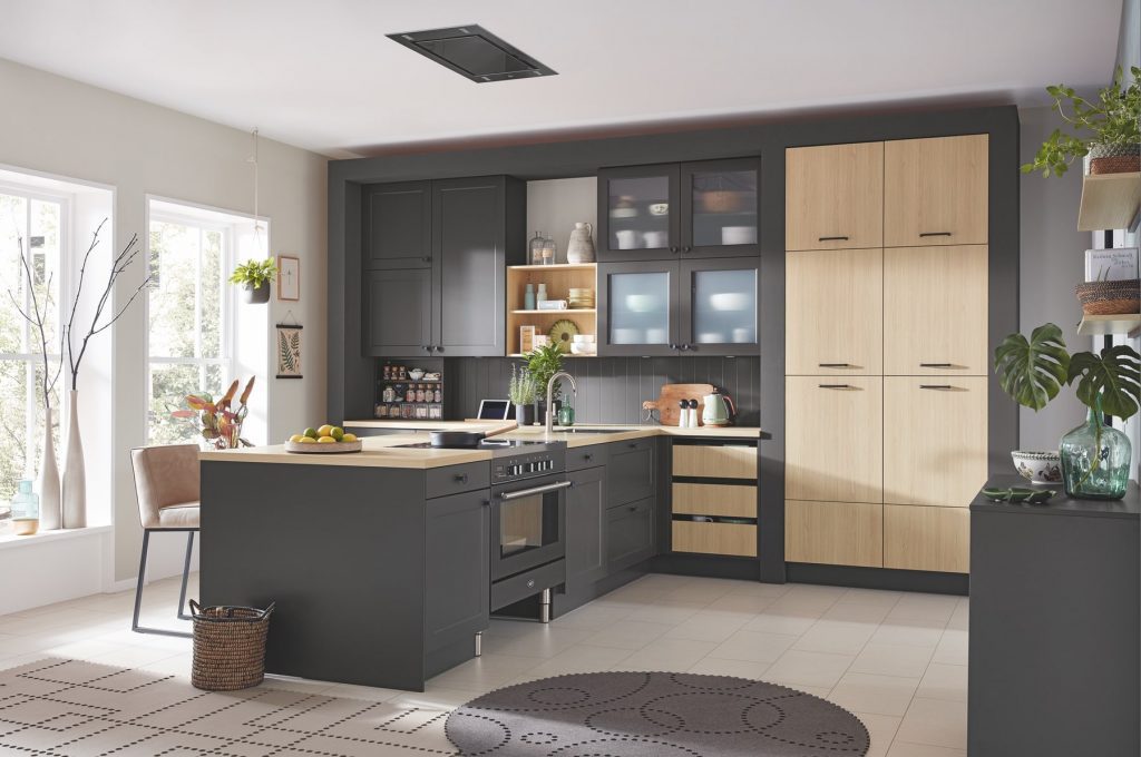 Ballerina Wood Charcoal Kitchen | Colourhouse Interiors, Caterham