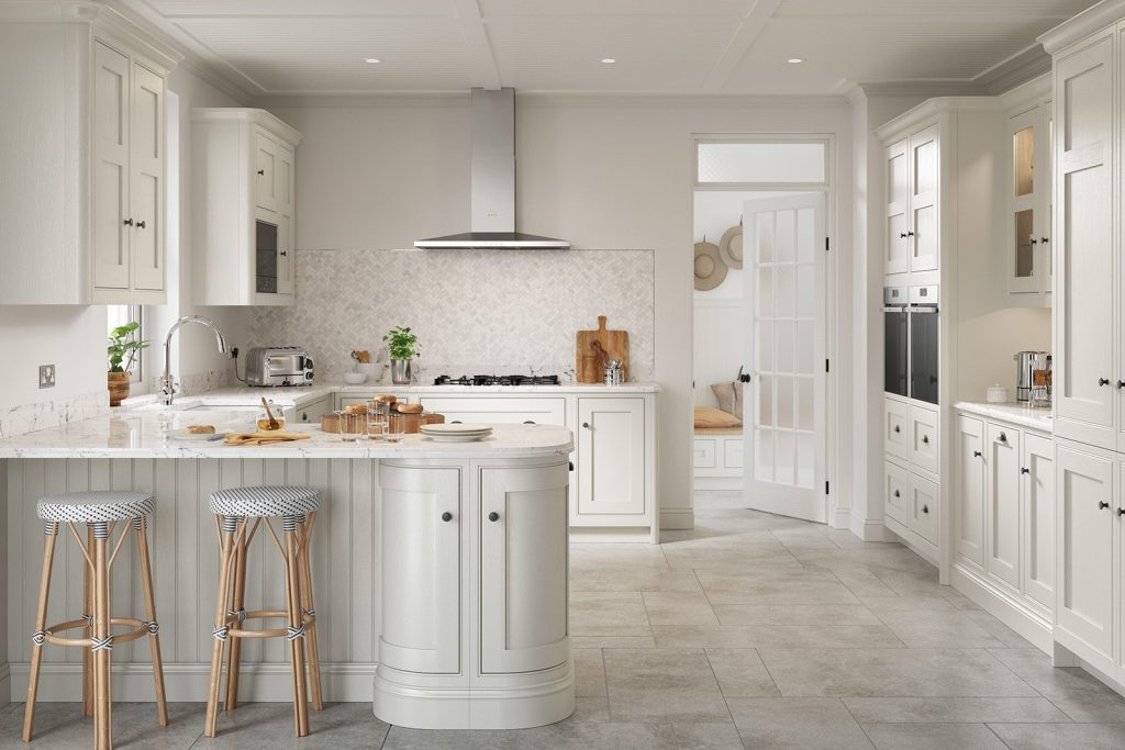 Second Nature White Shaker In Frame Kitchen | Colourhouse Interiors, Caterham