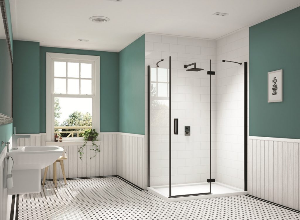 Merlyn Black Hinge And Inline With Side Panel Black Seals | Plumb Point, Plymouth