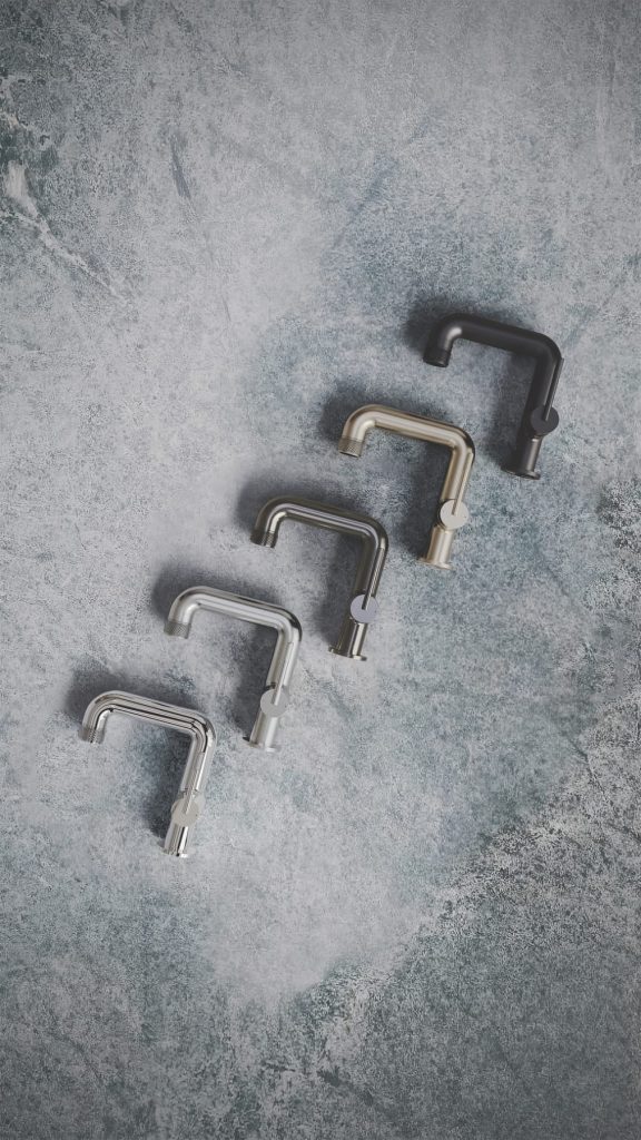 Aqualla Kyloe Side Lever Basin Mixer Nigel Fryer | Plumb Point, Plymouth