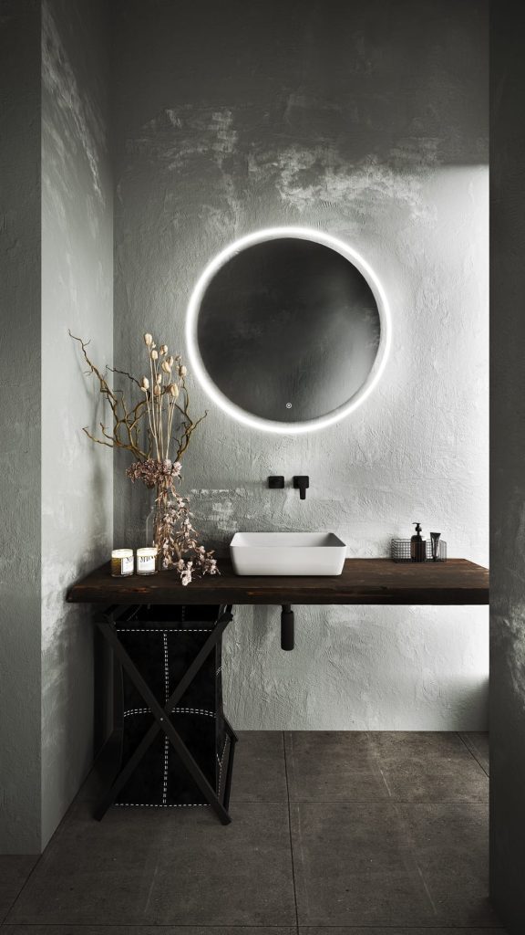 Aqualla Saturn Led Mirror Nigel Fryer | Plumb Point, Plymouth