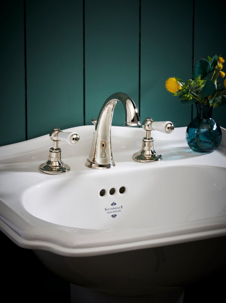 Marflow St James Bright Nickel Basin Taps | Plumb Point, Plymouth