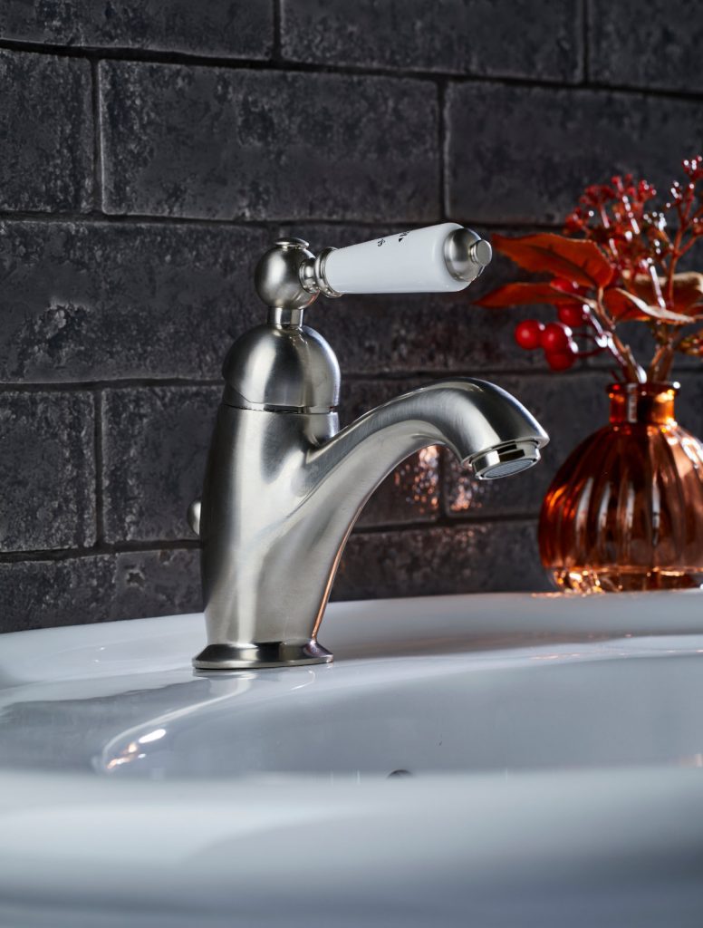 Marflow St James Brushed Nickel Single Basin Tap | Plumb Point, Plymouth