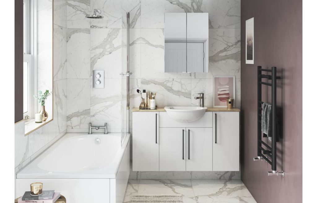 Alba White Spacesaving Rm | Alchester Tiles and Bathrooms, Bicester
