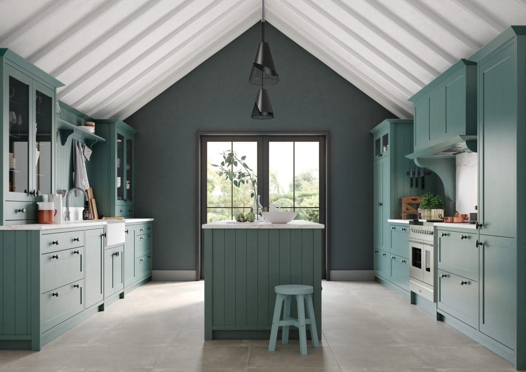 Aldana Viridian Shaker Kitchen | Atelier Kuchen, Wimbledon