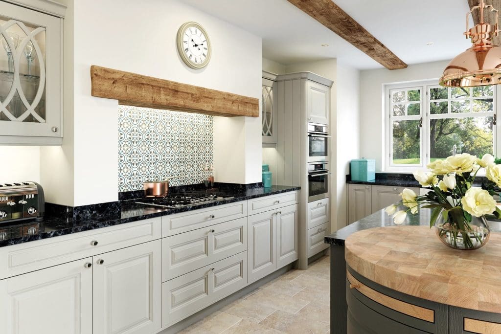 Jefferson Stone And Gun Metal Grey Shaker Kitchen 1 | Atelier Kuchen, Wimbledon
