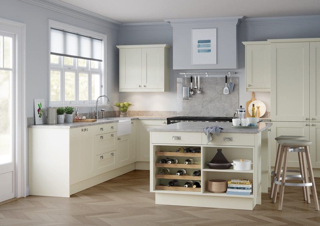 Kensington Porcelain Shaker Kitchen 1 | Atelier Kuchen, Wimbledon