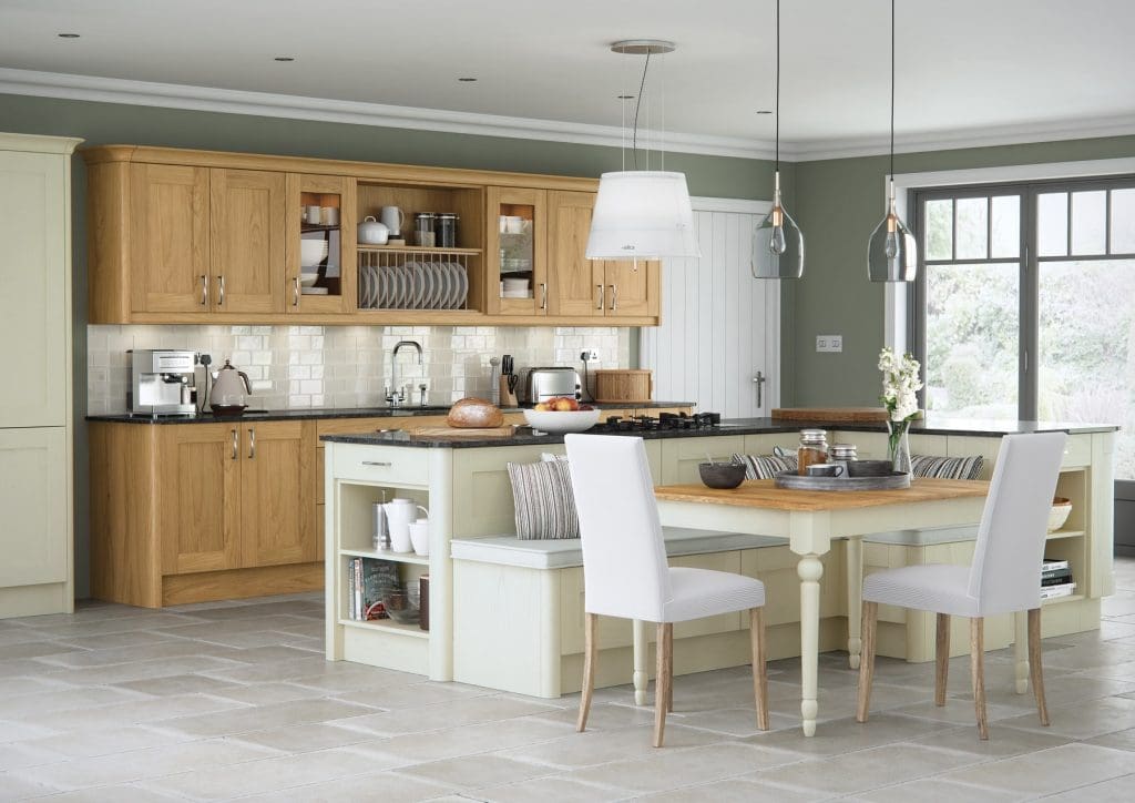 Madison Light Oak And Ivory Shaker Kitchen | Atelier Kuchen, Wimbledon