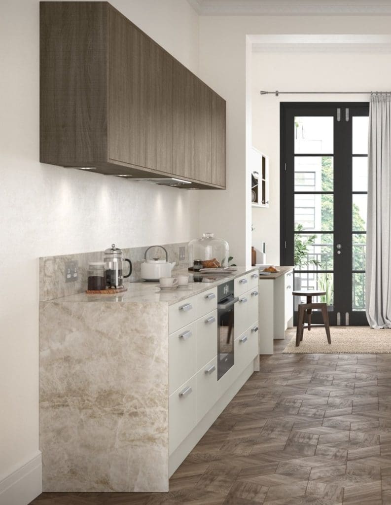 Zola Soft Matte Porcelain And Rezana Weathered Silver Gallery Kitchen Edited | Atelier Kuchen, Wimbledon