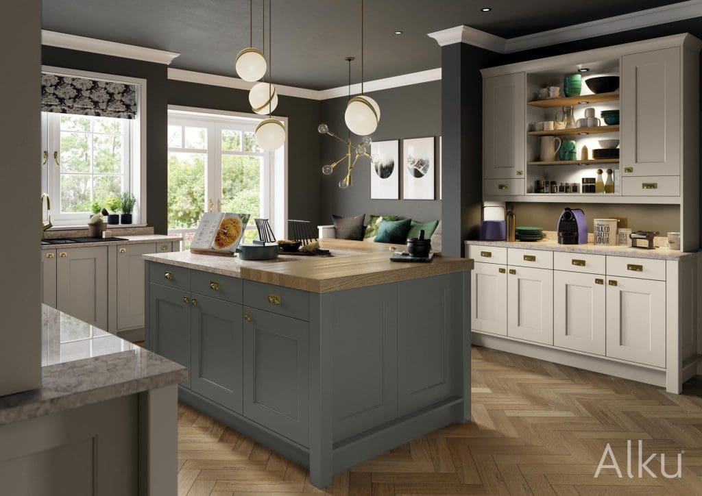 Alku Shaker Kitchen With Island | Atelier Kuchen, Wimbledon